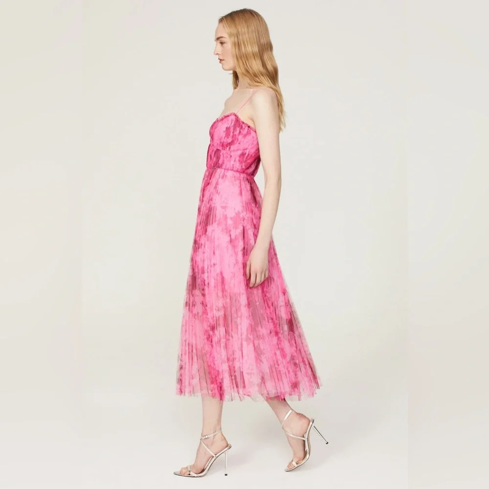 ML Monique Lhuillier Tulle Pink Dress - Picture 15 of 15